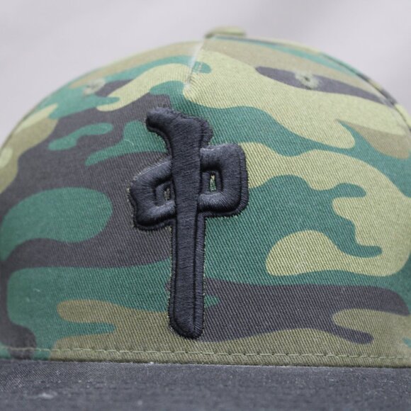 Skateboard Hat - Red Dragon Camo Hat - Adult Snapback - Picture 2 of 8